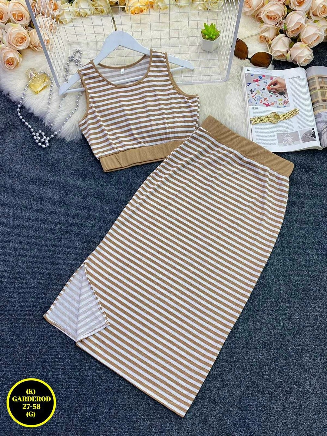 костюм с юбкой и топом,юбка в полоску,костюм с юбкой,костюм с юбкой женский,юбка трикотажная