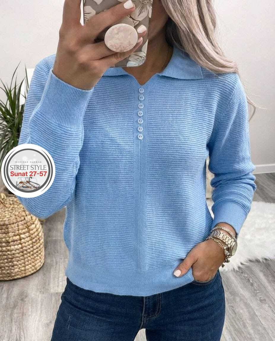 кофта женская,свитер женский,вязаные свитера женские,пуловер женский,свитер с горлом на молнии оверсайз kk fashion