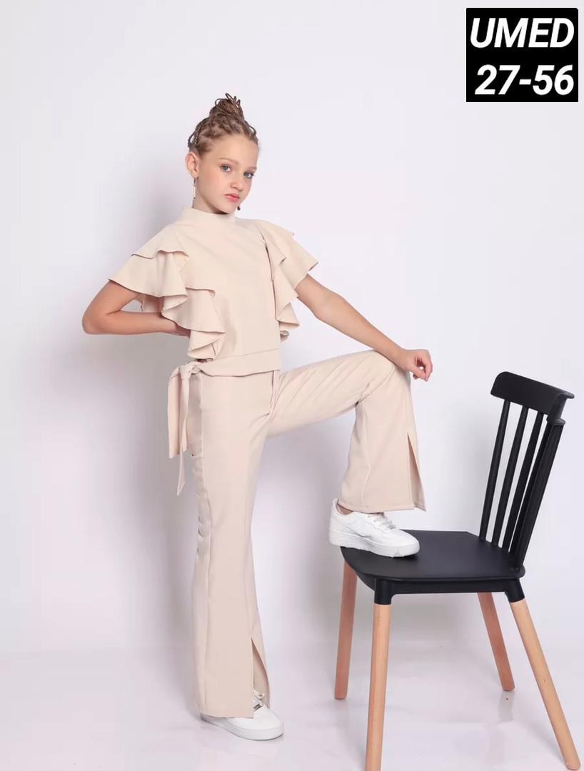 костюм нарядный с брюками для девочки апельсинчики,костюм нарядный брючный классический двойка апельсинчики,нарядный брючный костюм,брючный костюм для девочек,костюм брючный для девочки 128-134