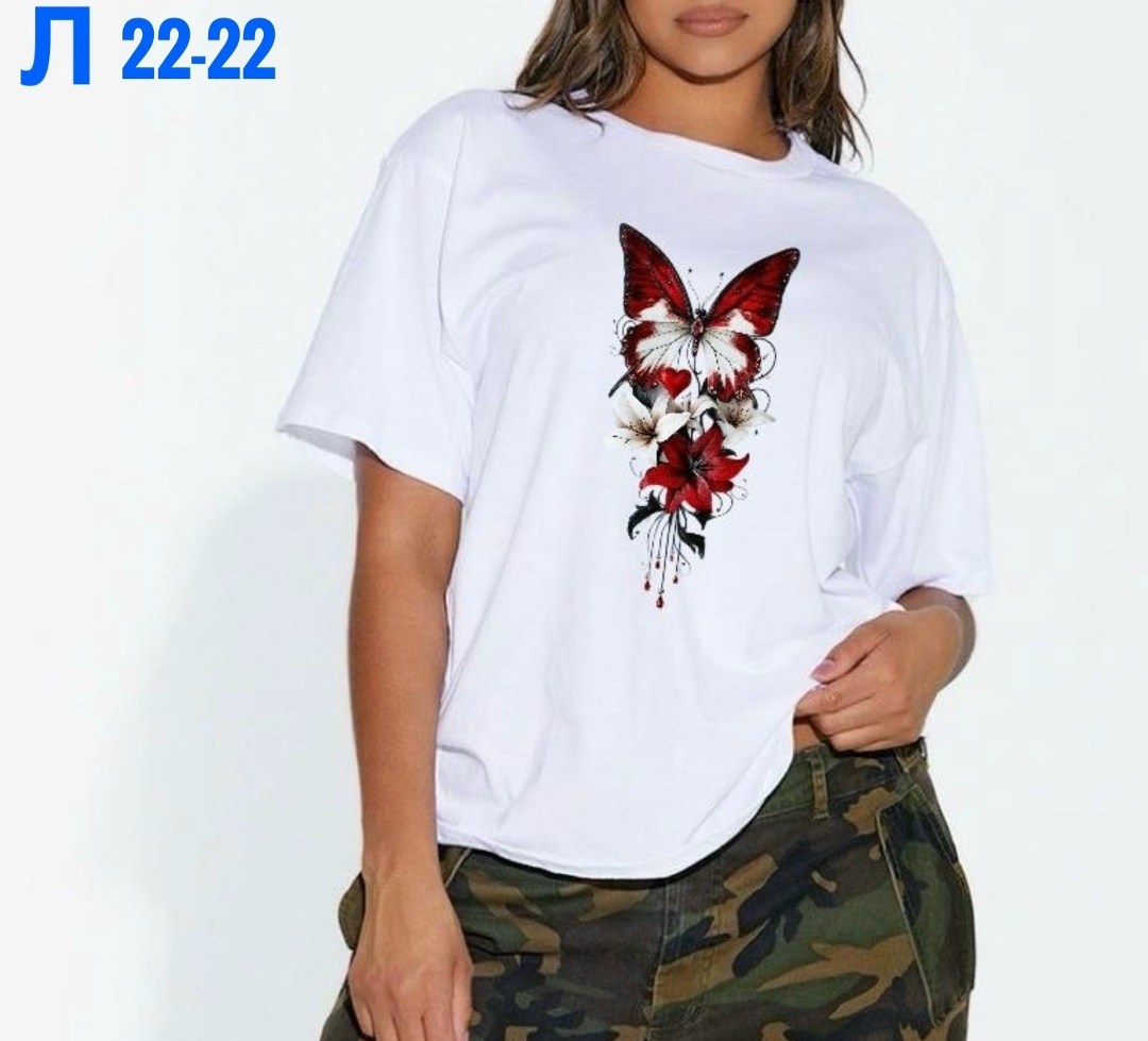 женская футболка,футболка белая оверсайз вишенки,женские футболки с принтом,футболки оверсайз женские,футболка женская белая