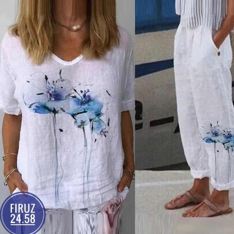 летняя женская рубашка,комплект одежды арабески,льняная футболка женская,женская рубашка из хлопка и льна,