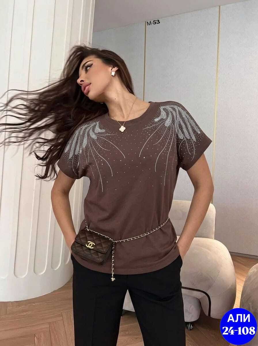 женская футболка,футболка больших размеров женская,футболка оверсайз со стразам,футболки женская оверсайз,женская футболка варенка