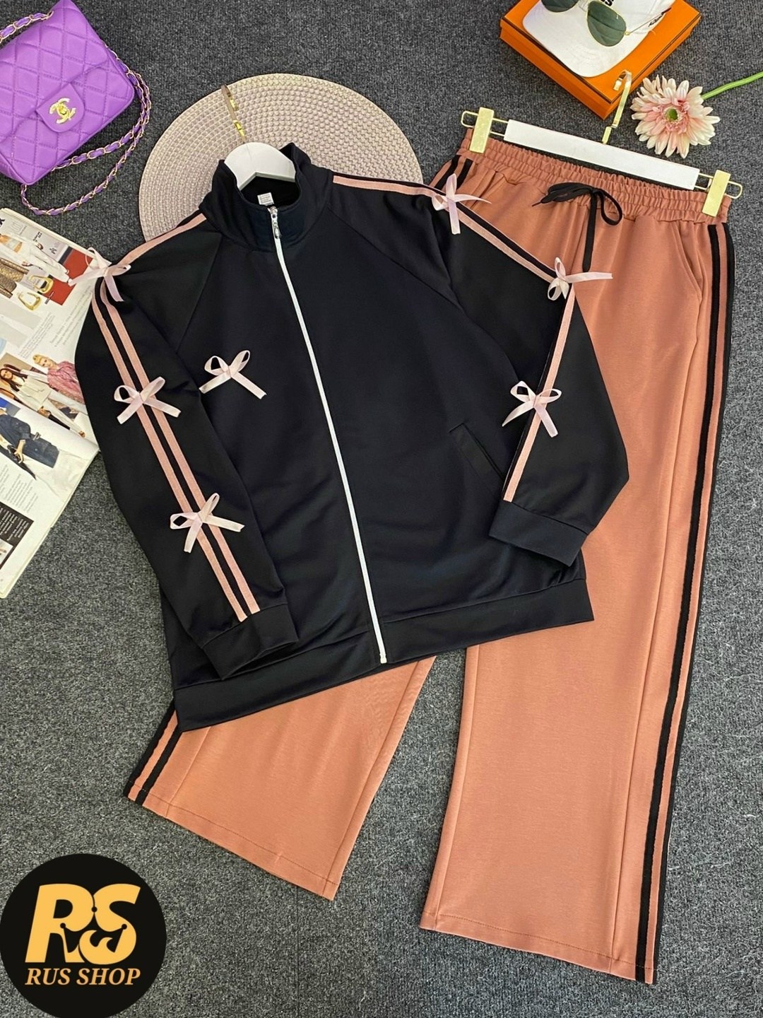 костюм женский,трикотажные костюмы,спортивный костюм,женский спортивный костюм,костюм женский спортивный на молнии бомбер и широкие брюки