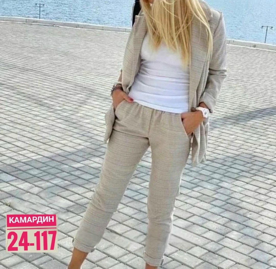 женский костюм двойка,костюм двойка лен,женские костюмы,костюм двойка,летний брючный костюм женский
