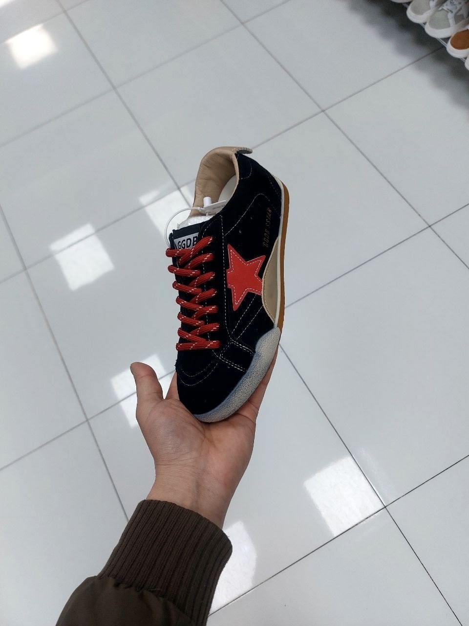 кроссовки golden goose,женские кроссовки,,golden goose кеды hi star на платформе черный,кеды golden goose