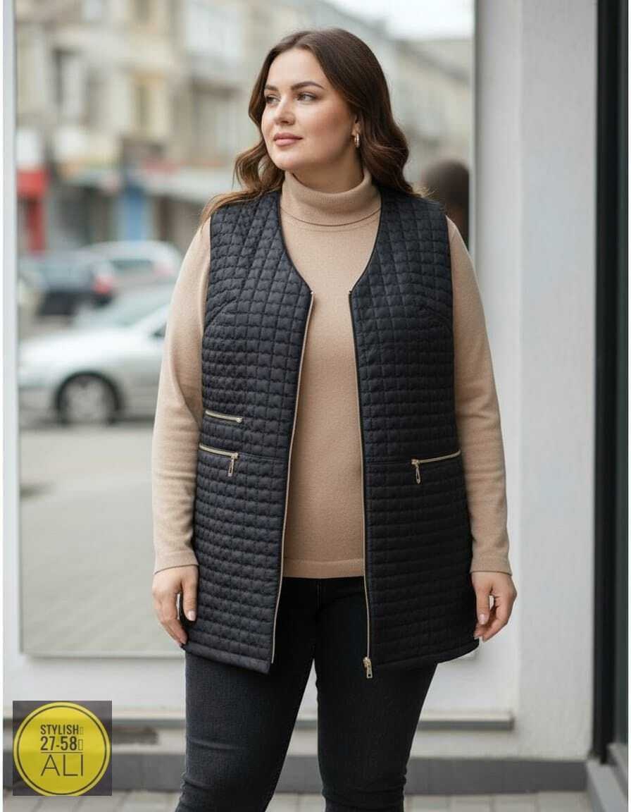 стеганые жилеты женские длинные,жилет большие размер,жилетка женская,жилет женский,жилет