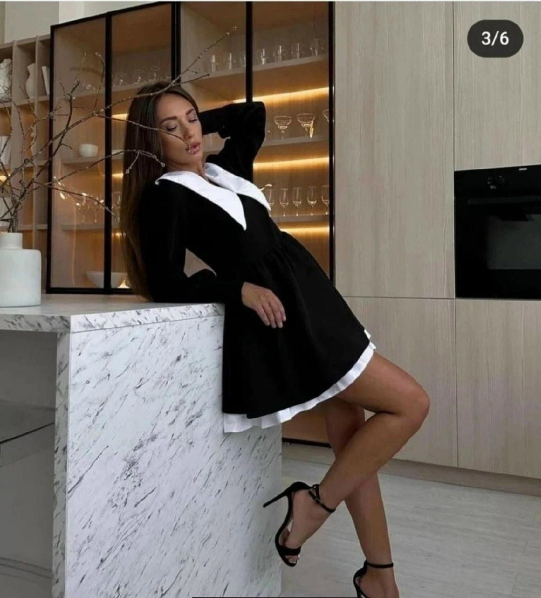 платье черное с белым воротником,платье с белым воротником,платье с белым воротничком,платье с воротником,платье мини с воротником