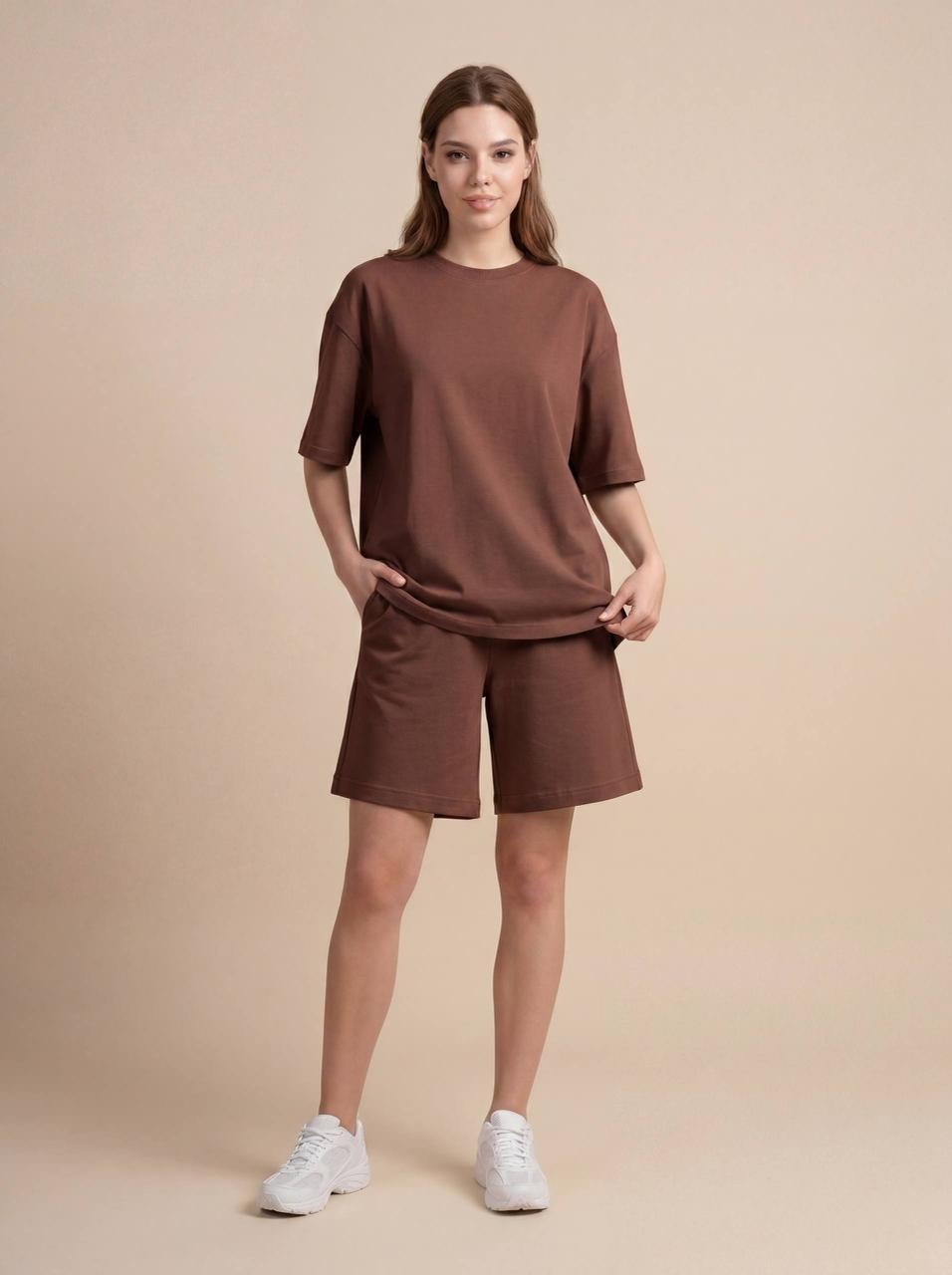 костюм с шортам,шорты трикотажные,шорты повседневные,женские шорты,женский костюм с шортами