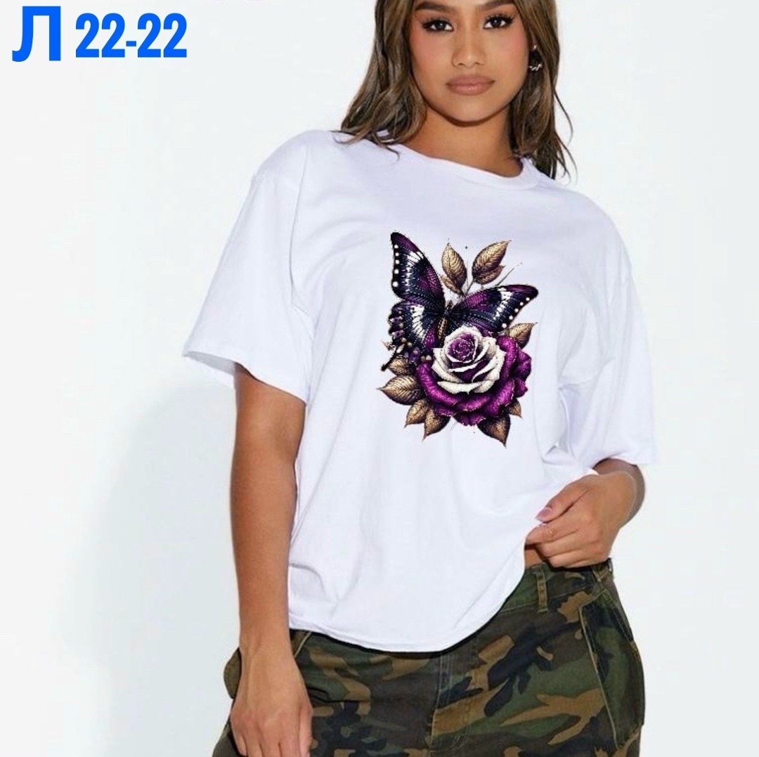 женская футболка,футболка белая оверсайз вишенки,женские футболки с принтом,футболки оверсайз женские,футболка женская белая