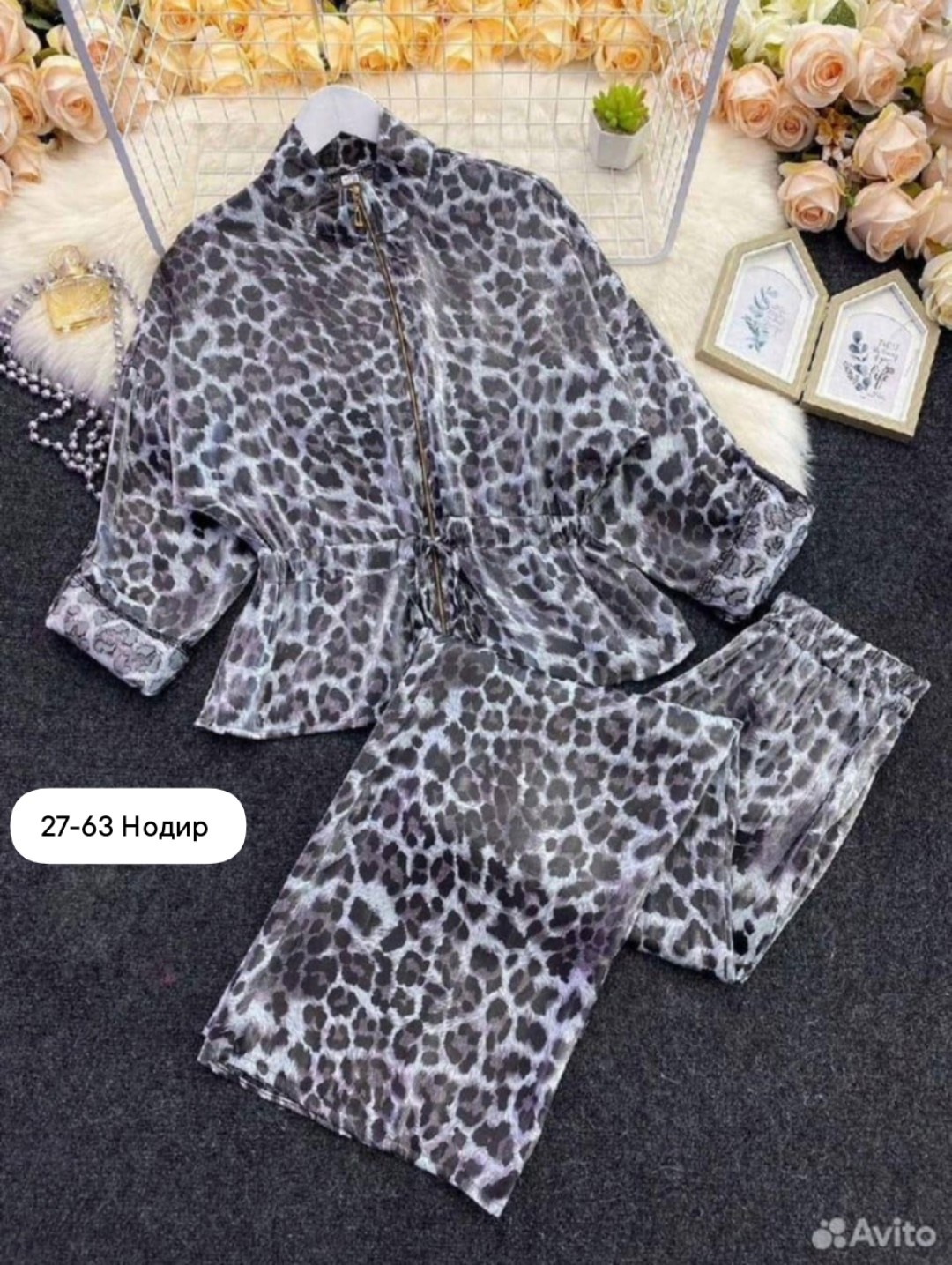 женский костюм,костюм с брюками,повседневные свободные леопардовые бархатные пальто на молнии и брюки,брючный костюм женский,костюм двойка женский