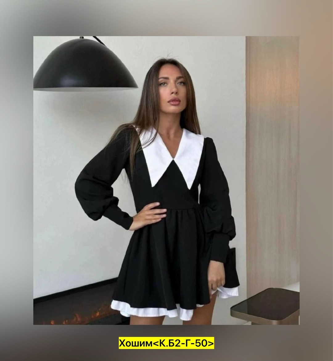стильное платье,короткие платье,черное платье с белым воротником,платье в стиле,школьное платье для старшеклассниц