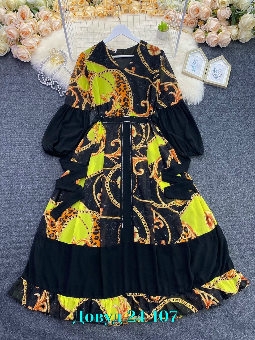 одежда платье,платье женское с принтом,женское шифоновое платье с цветочным принтом,длинное платье женское,женское длинное платье с цветочным принтом