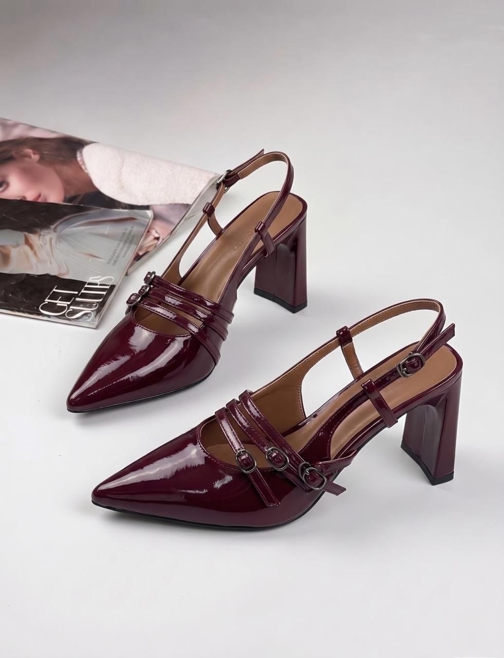 женские бордовые туфли на шпильке из лакированной кожи,босоножки женские,женская ,бордовые туфли,женские туфли лодочки