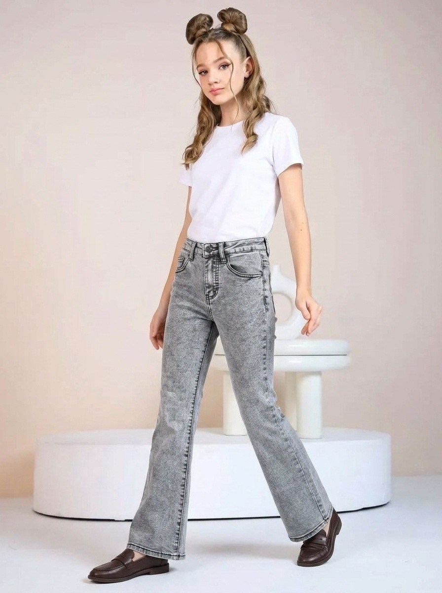джинсы для девочек,джинсы клеш для девочки,широкие джинсы для девочек,джинсы для девочек подростков,джинсы палаццо для девочки