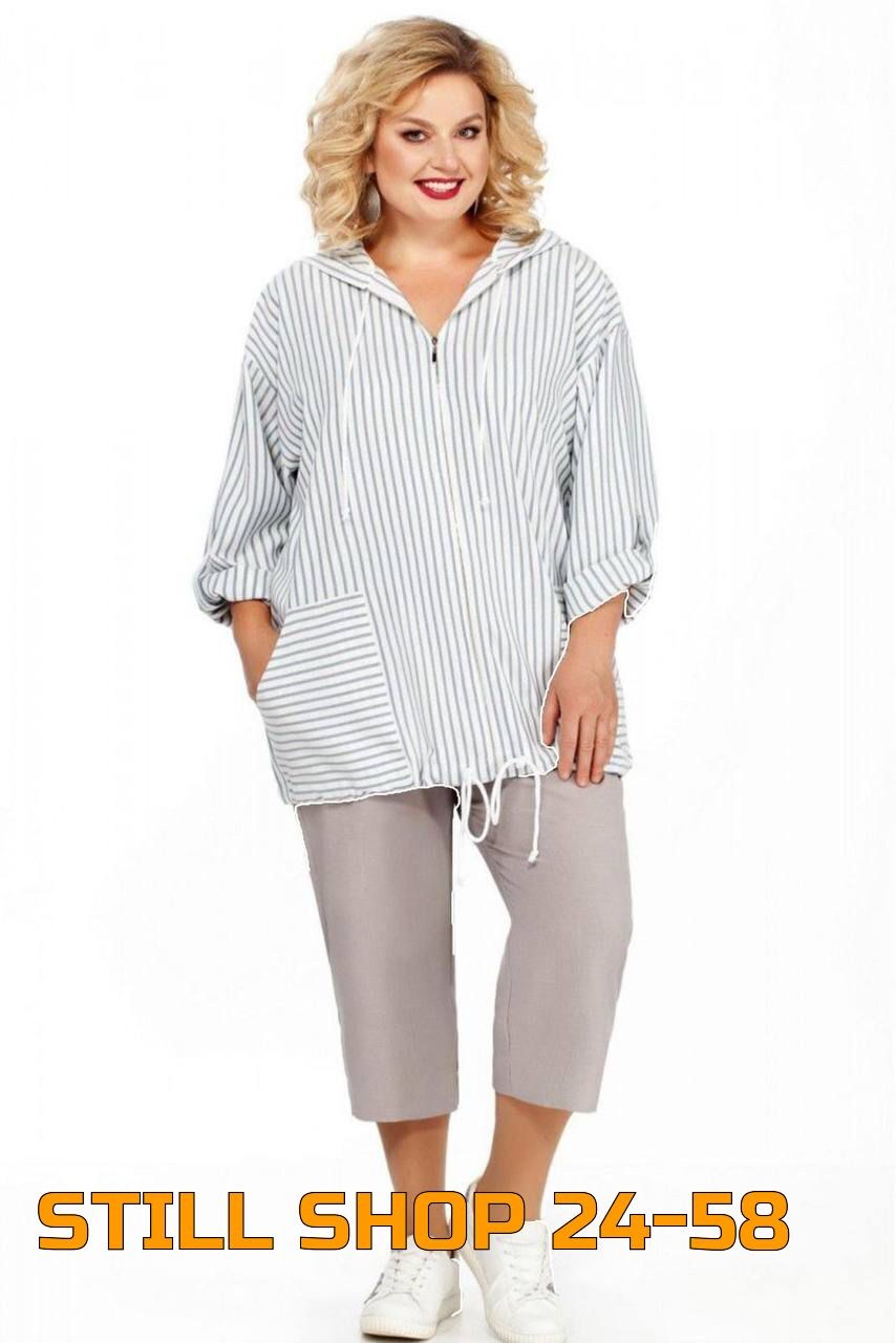 летние брючные костюмы для полных женщин, больших размеров,одежда для полных,одежда больших размеров,костюм претти брючный для полных женщин