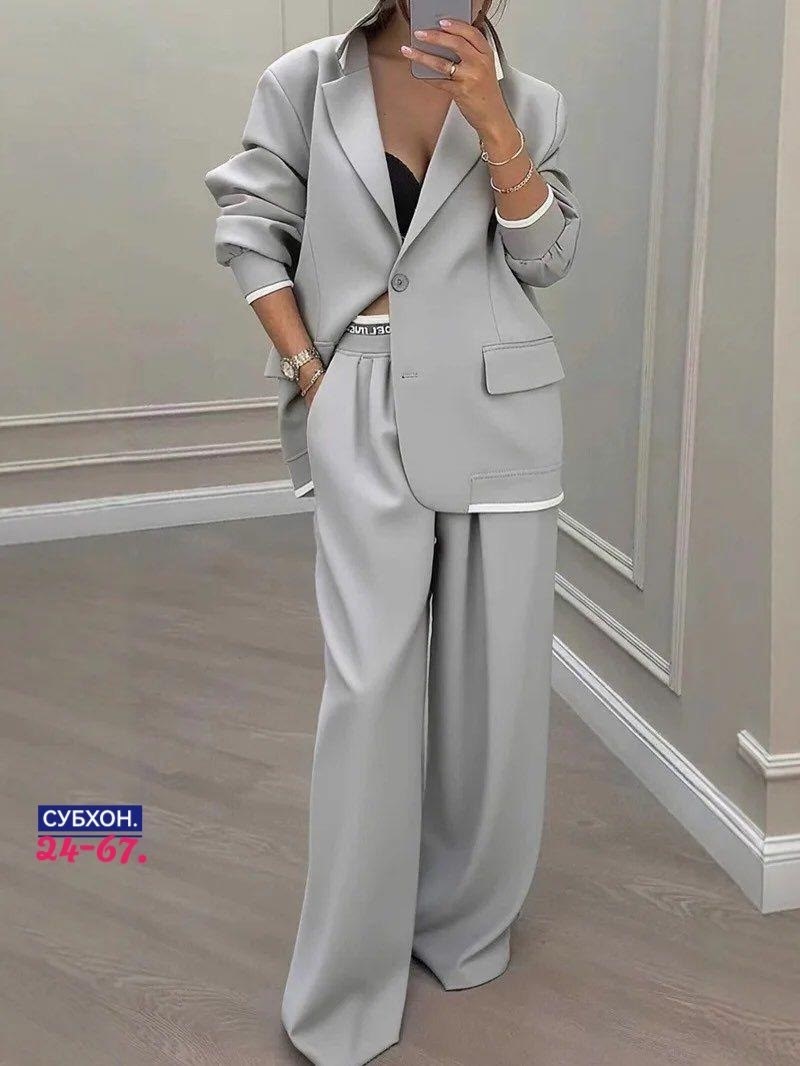 костюм брючный женский классический,костюм женский классический,женские брючные костюмы,стильные костюмы,костюм женский ayim style голубой