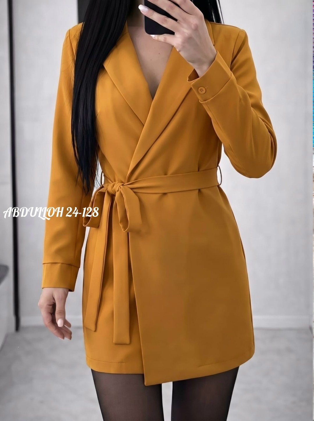 платье-пиджак,приталенный блейзер с поясом,платье пиджак женское,платье с запахом,женские костюмы