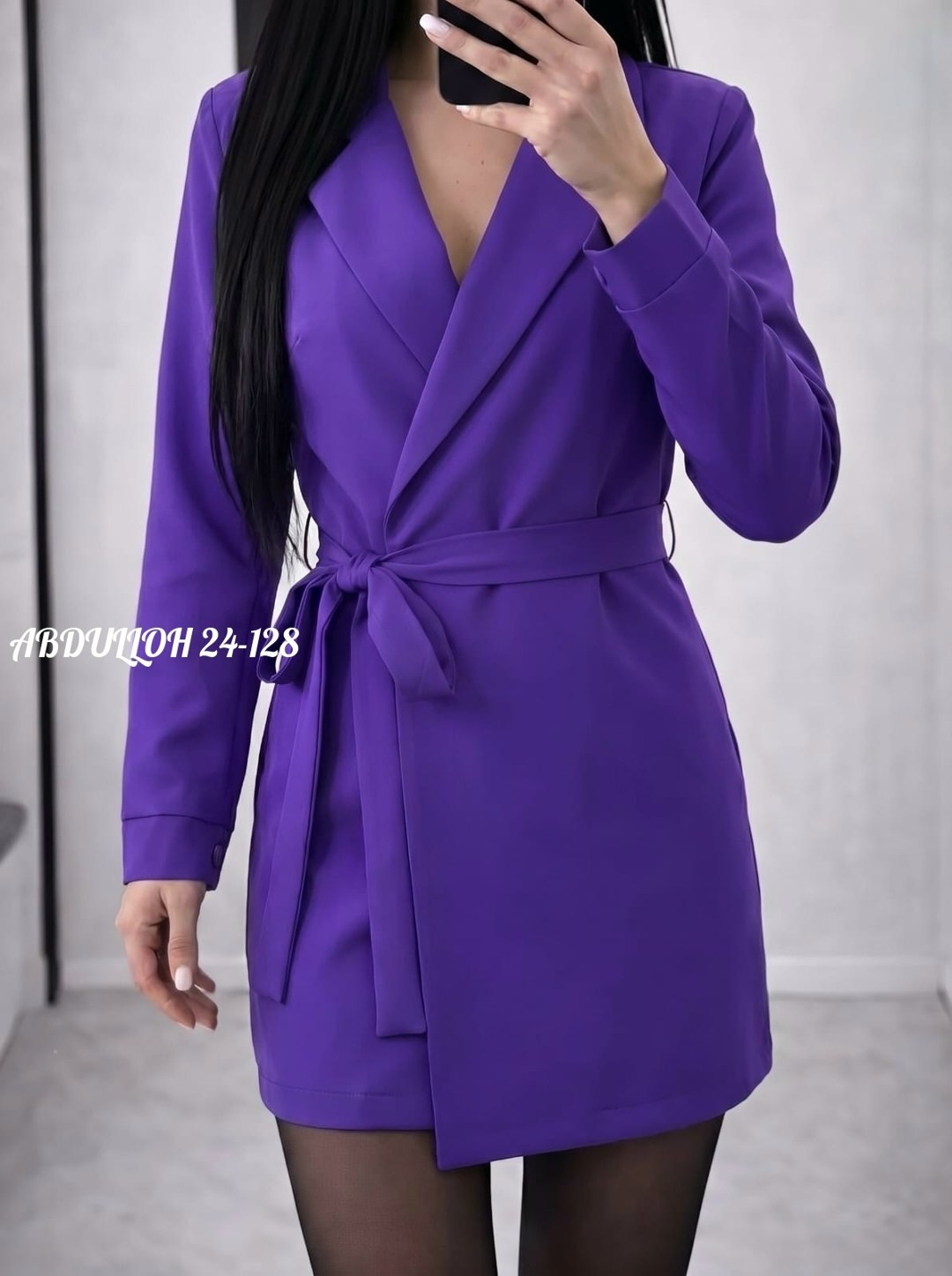 платье-пиджак,приталенный блейзер с поясом,платье пиджак женское,платье с запахом,женские костюмы