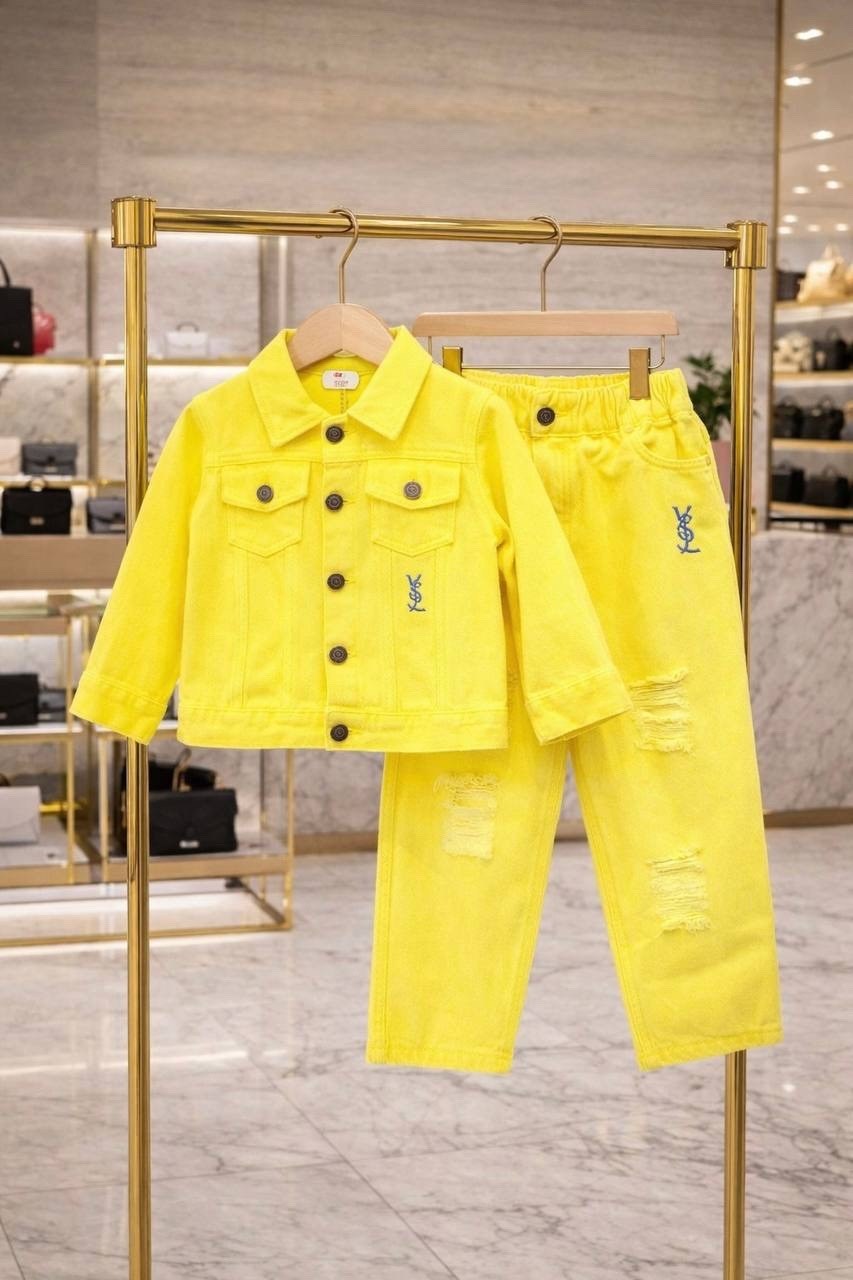 комплект одежды для мальчика,комплект одежды,желтая куртка,куртка детский,жакет для девочки minaku casual collection kids цвет лимонный рост 110 см