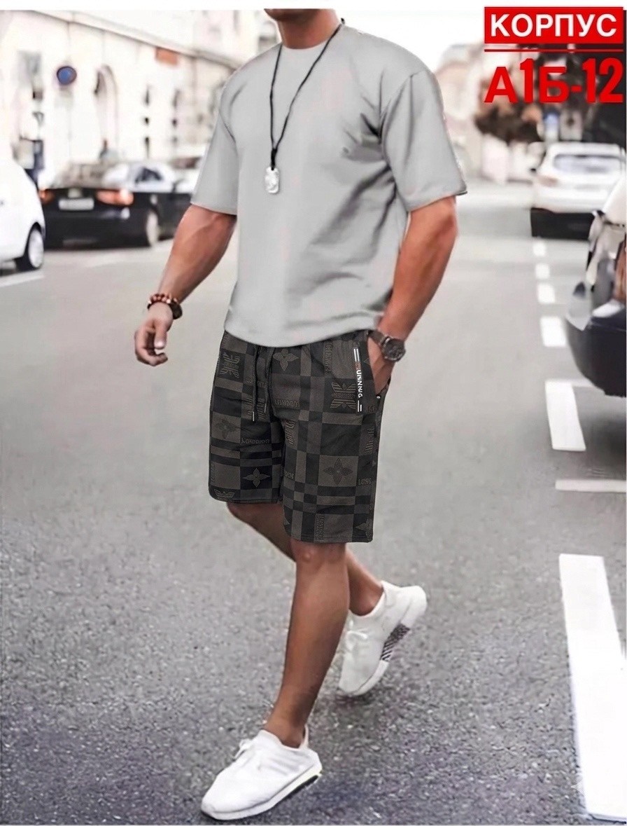 костюм мужской летний с шортами и футболкой,летний мужской костюм,спортивные мужские костюмы,мужская спортивная одежда,мужская летняя одежда