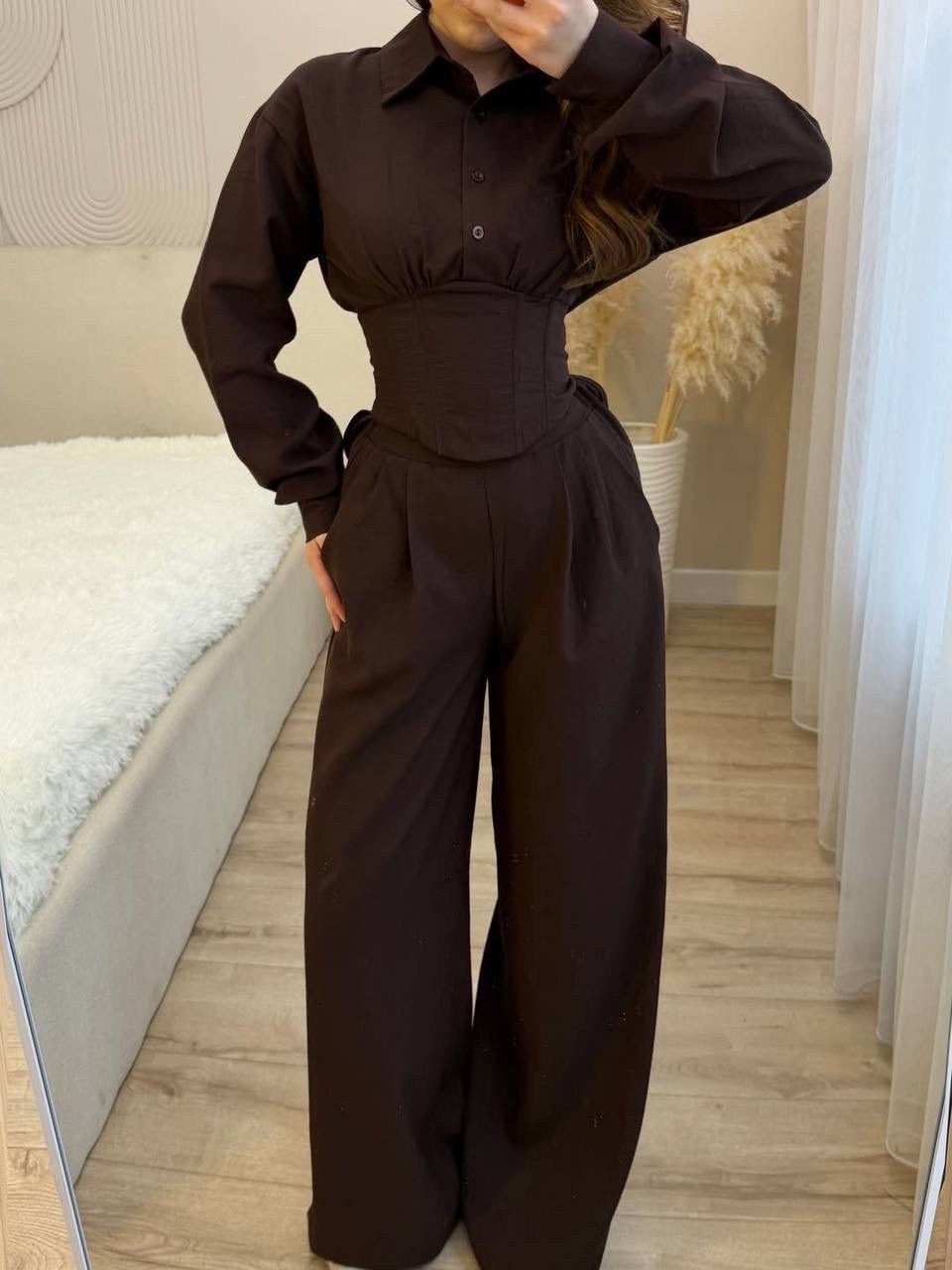 костюм,стильные наряды,широкие брюки