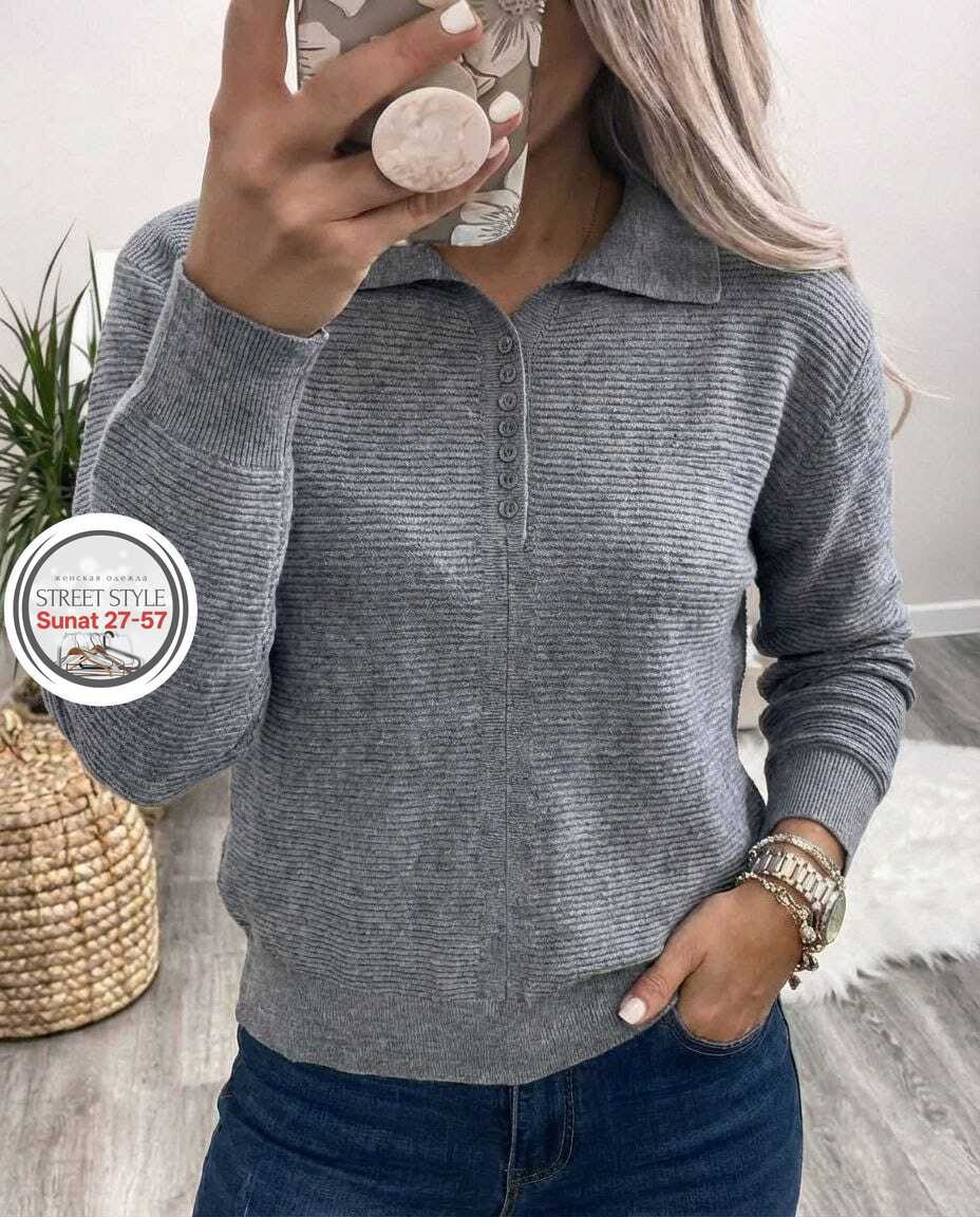 кофта женская,свитер женский,вязаные свитера женские,пуловер женский,свитер с горлом на молнии оверсайз kk fashion