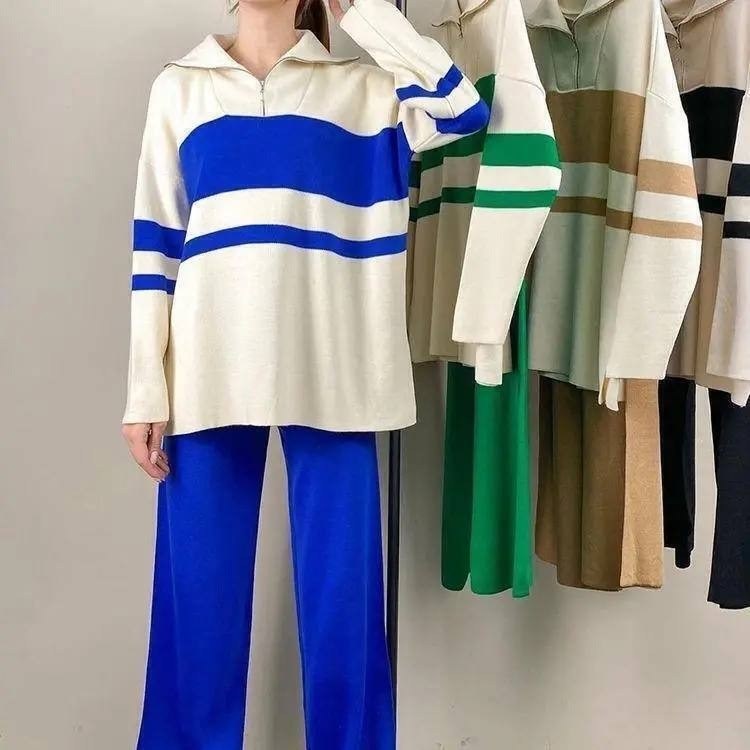 женский кашемировый трикотажный костюм hirsionsan,трикотажные костюмы,стильный трикотажный костюм,костюм трикотажный женский с брюками широкими,женский трикотажный костюм