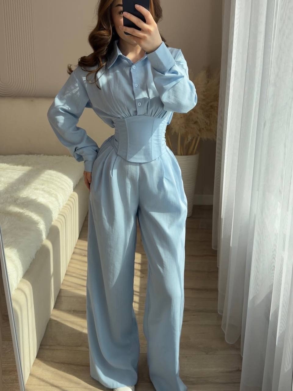 костюм,стильные наряды,широкие брюки