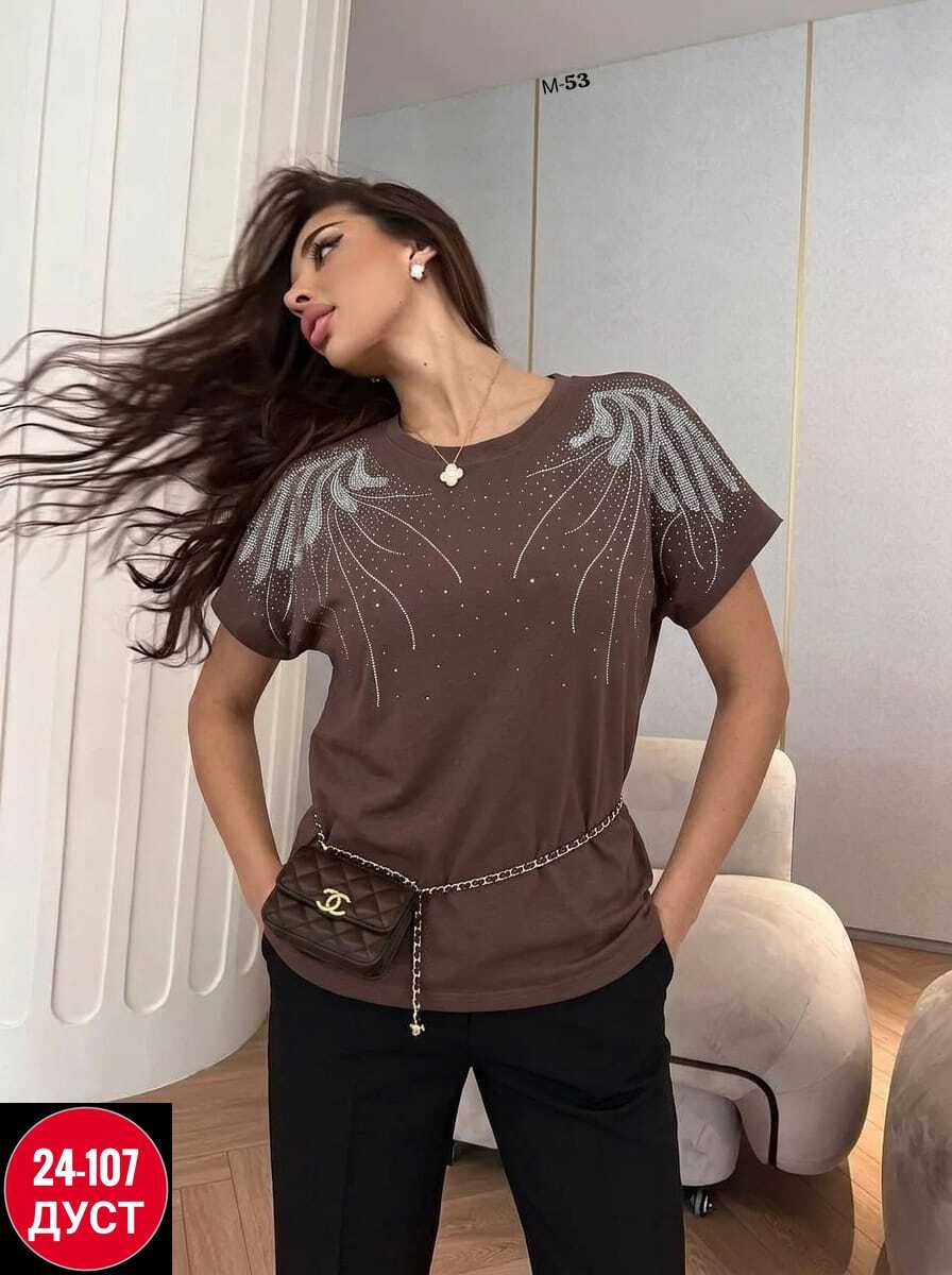 женская футболка,футболка больших размеров женская,футболка оверсайз со стразам,футболки женская оверсайз,женская трикотажная футболка