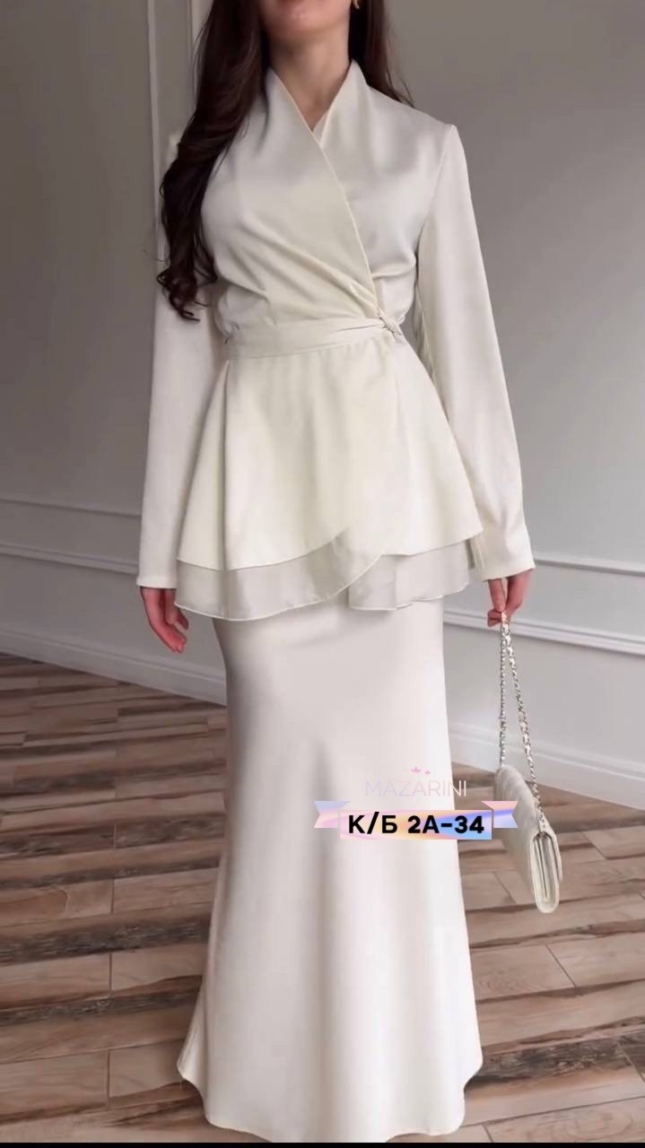 шелковый костюм двойка с юбкой макси by rumi,женский костюм,блуза с атласа,,наряд