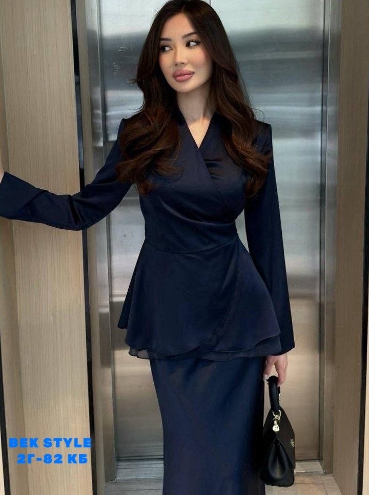 повседневный костюм,мусульманская платья,шелковый костюм двойка с юбкой макси by rumi,модное платье,платья для покрытых