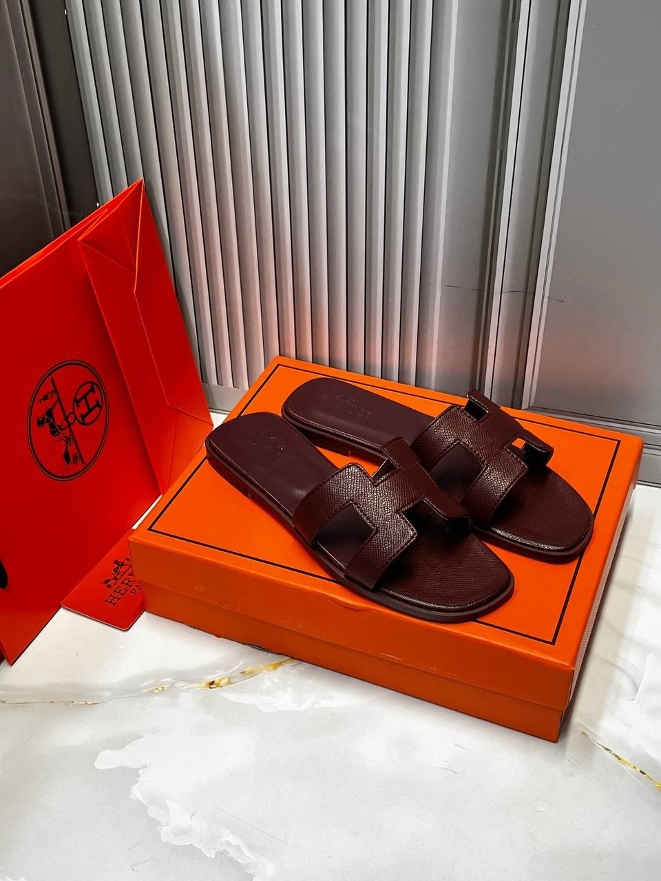 шлепки эрмес,,шлепки эрмес оран,шлепки хермес оран,шлепанцы женские