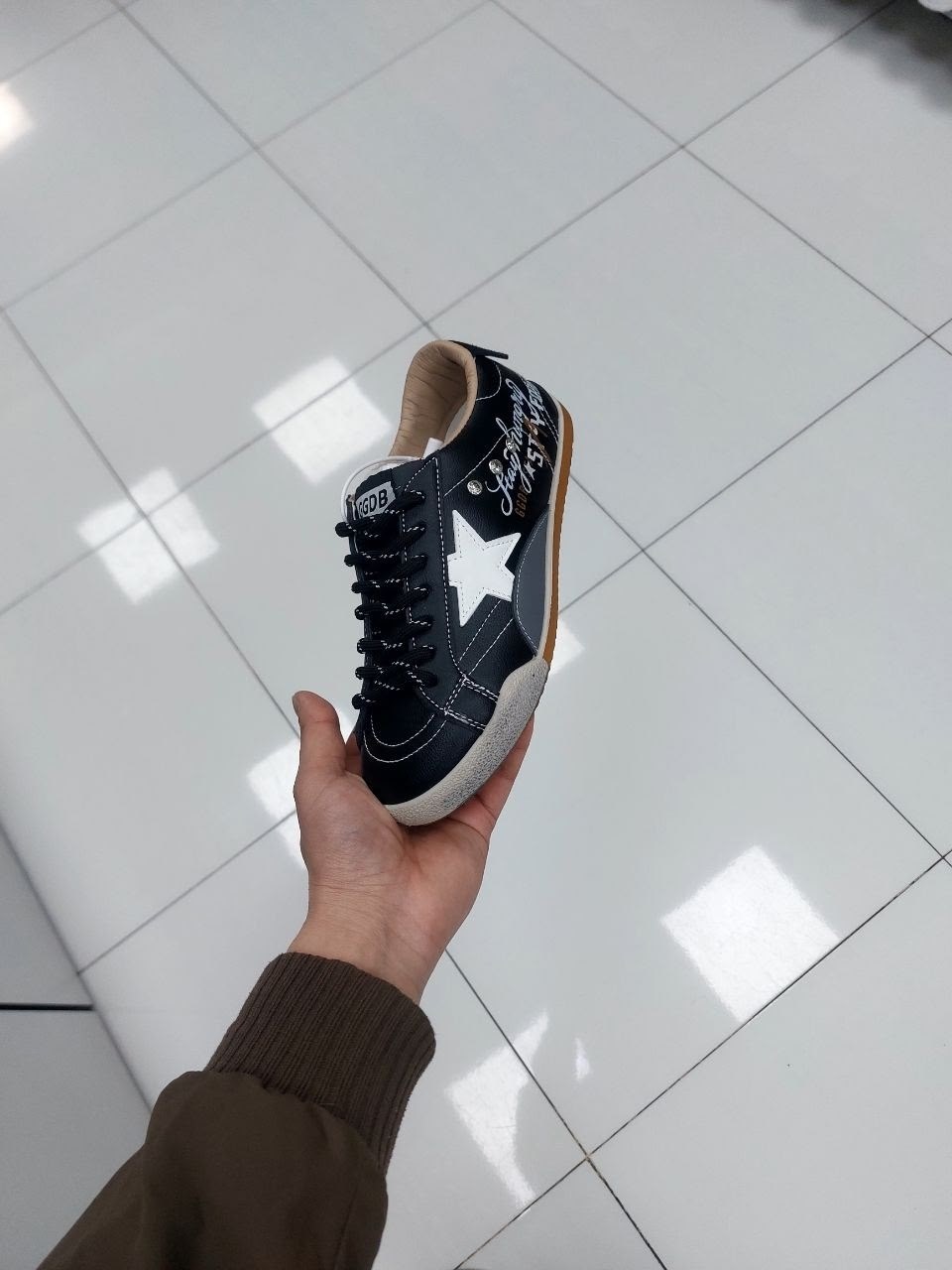 кроссовки golden goose,женские кроссовки,,golden goose кеды hi star на платформе черный,кеды golden goose