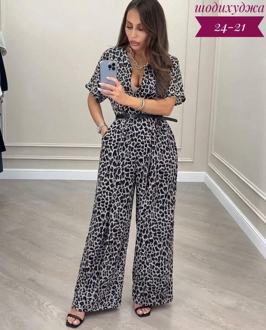 брючный комбинезон,летний модный комбинезон с леопардовым принтом для женщин,женский комбинезон,комбинезон костюм,женские костюмы