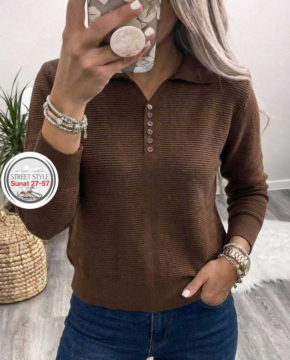 кофта женская,свитер женский,вязаные свитера женские,пуловер женский,свитер с горлом на молнии оверсайз kk fashion