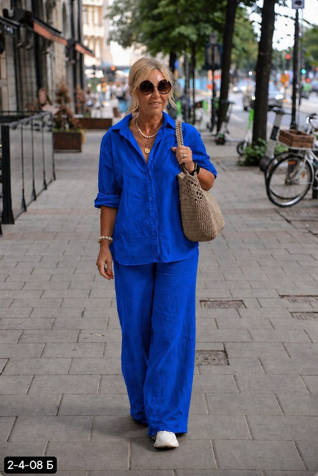 женский летний костюм рубашка и брюки,брючный костюм из льна женский,костюм женский,стиль и модные образы для женщин 50+