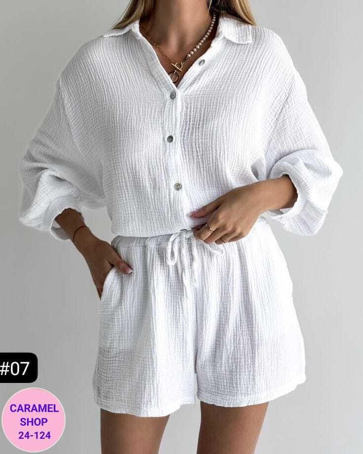 костюм женский,костюм женский белый,летние костюмы женские,пижама женская,женский костюм с шортами