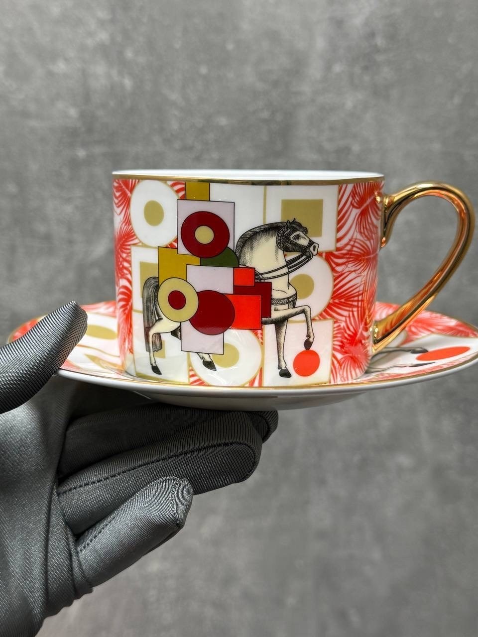 кофейная чашка hermes объемом 200 мл в наборе из 4 штук,чашка кофейная hermes 200 мл,чайный набор hermes,посуда hermes,кофейная чашка hermes 200 мл костяной фарфор