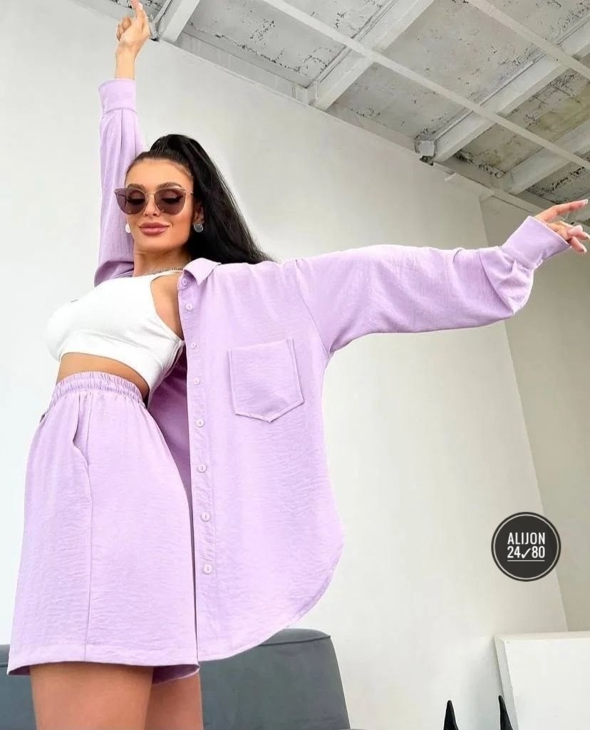 костюм женский летний с шортами и рубашкой,костюм с шортами и рубашкой летний,летние костюмы женские,костюм двойка летний женский с шортами и рубашкой,костюм из муслина летний женский шорты и рубашка
