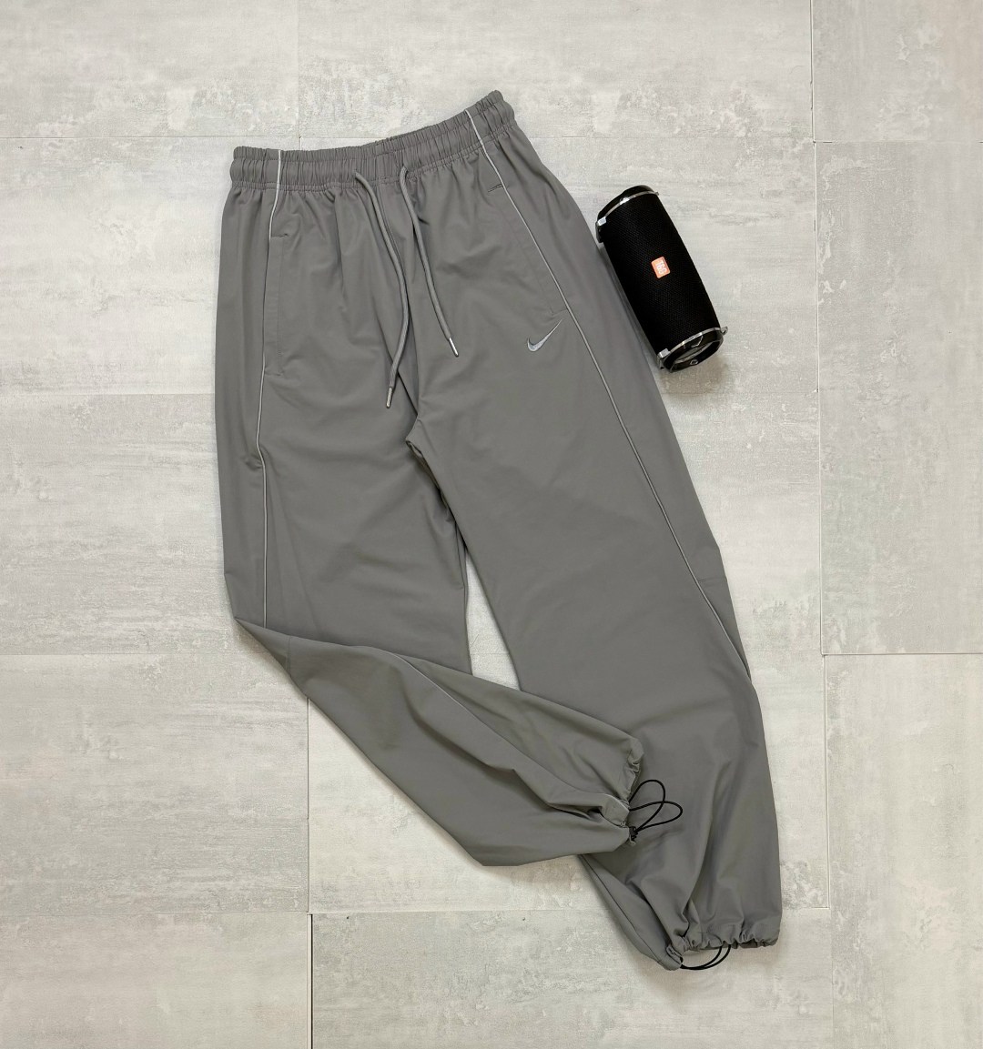 брюки-парашюты лолы empyre серый,брюки джоггеры,спортивные брюки,широкие штаны,повседневные штаны