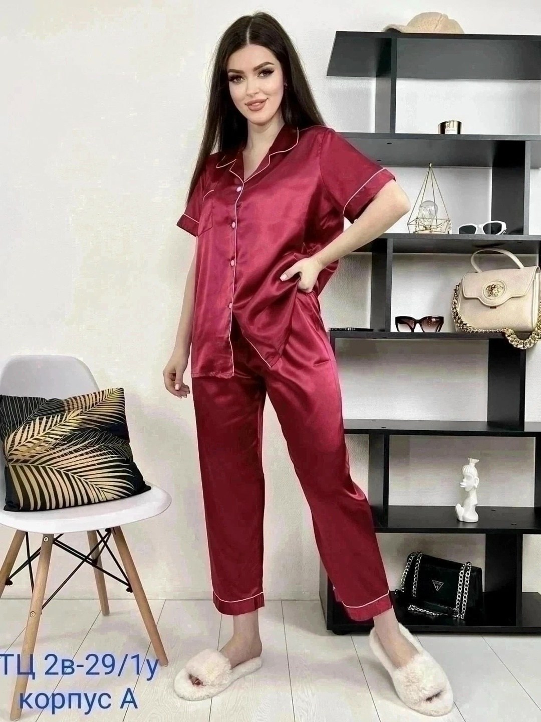 пижама женская шелковая cо штанами,пижама для женщин,женская пижама,пижама,домашний костюм пижама