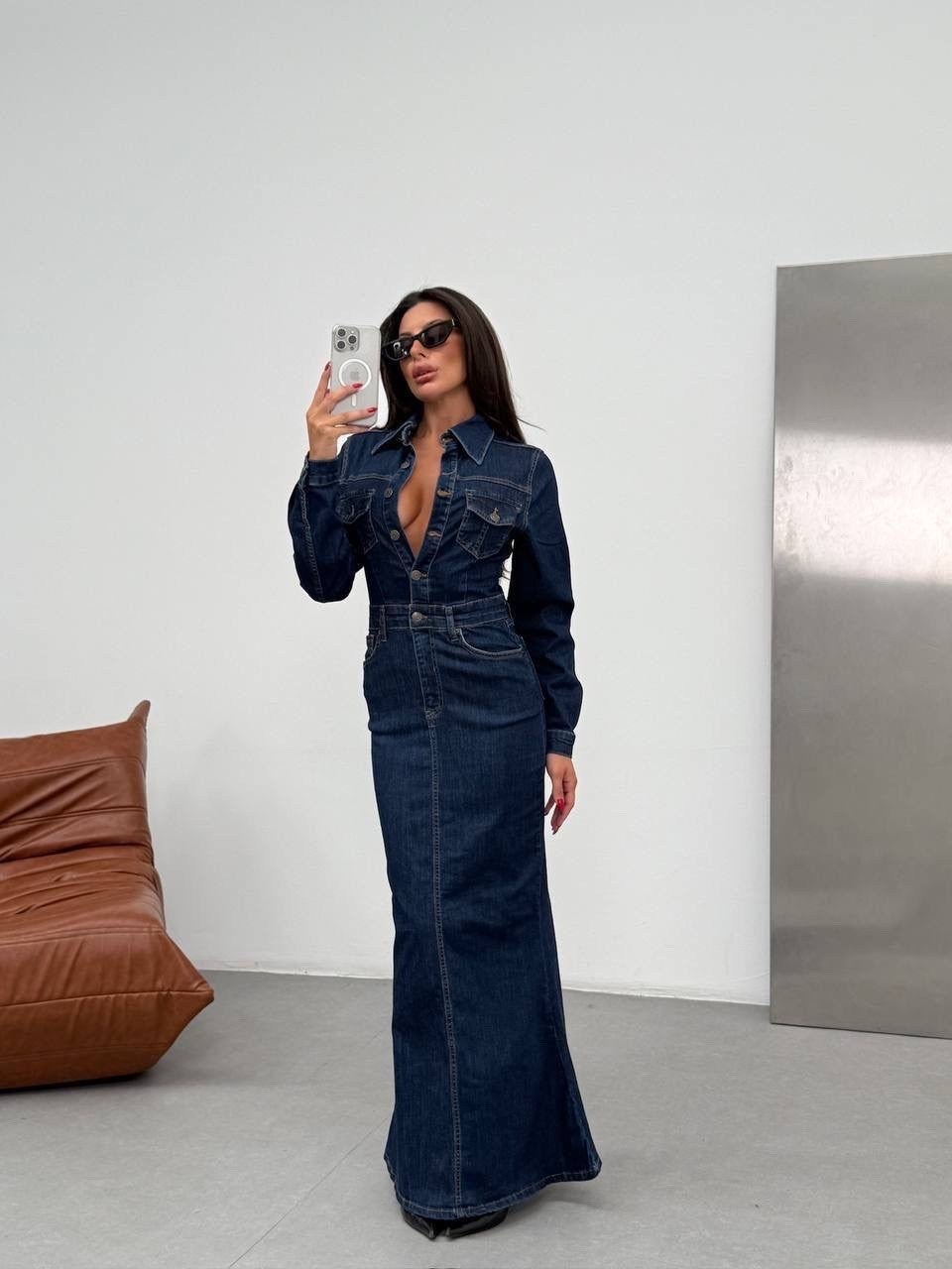 джинсовое платье,джинсовая юбка,длинное джинсовое платье,джинсовое женское платье,джинсовая мода