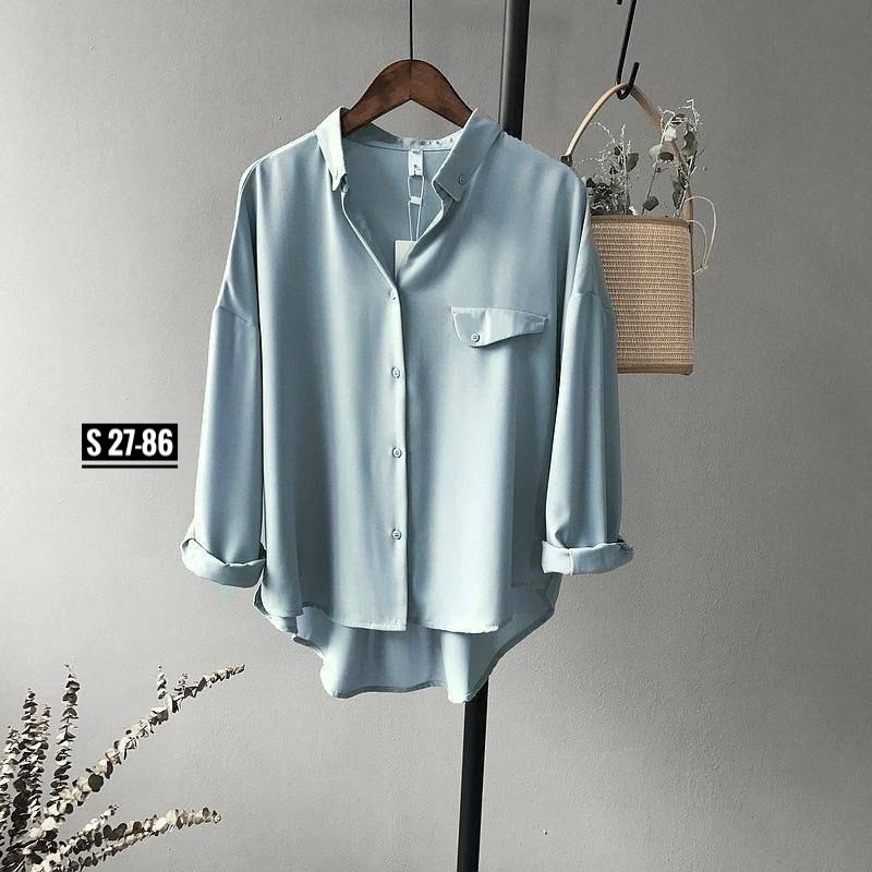 женская рубашка с длинными рукавами,женская блузка рубашка,шифоновая рубашка,рубашка женская,блузка с карманами