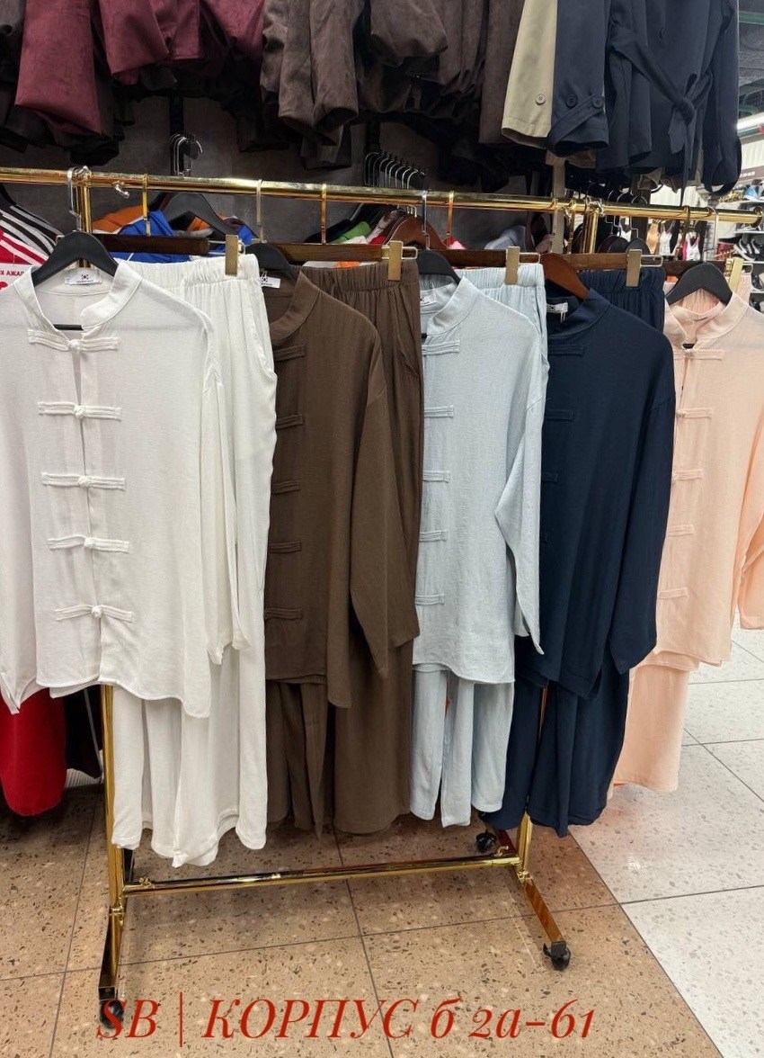 костюм классический,костюм в китайском стиле,летние костюмы,женский брючный костюм,голубой брючный костюм