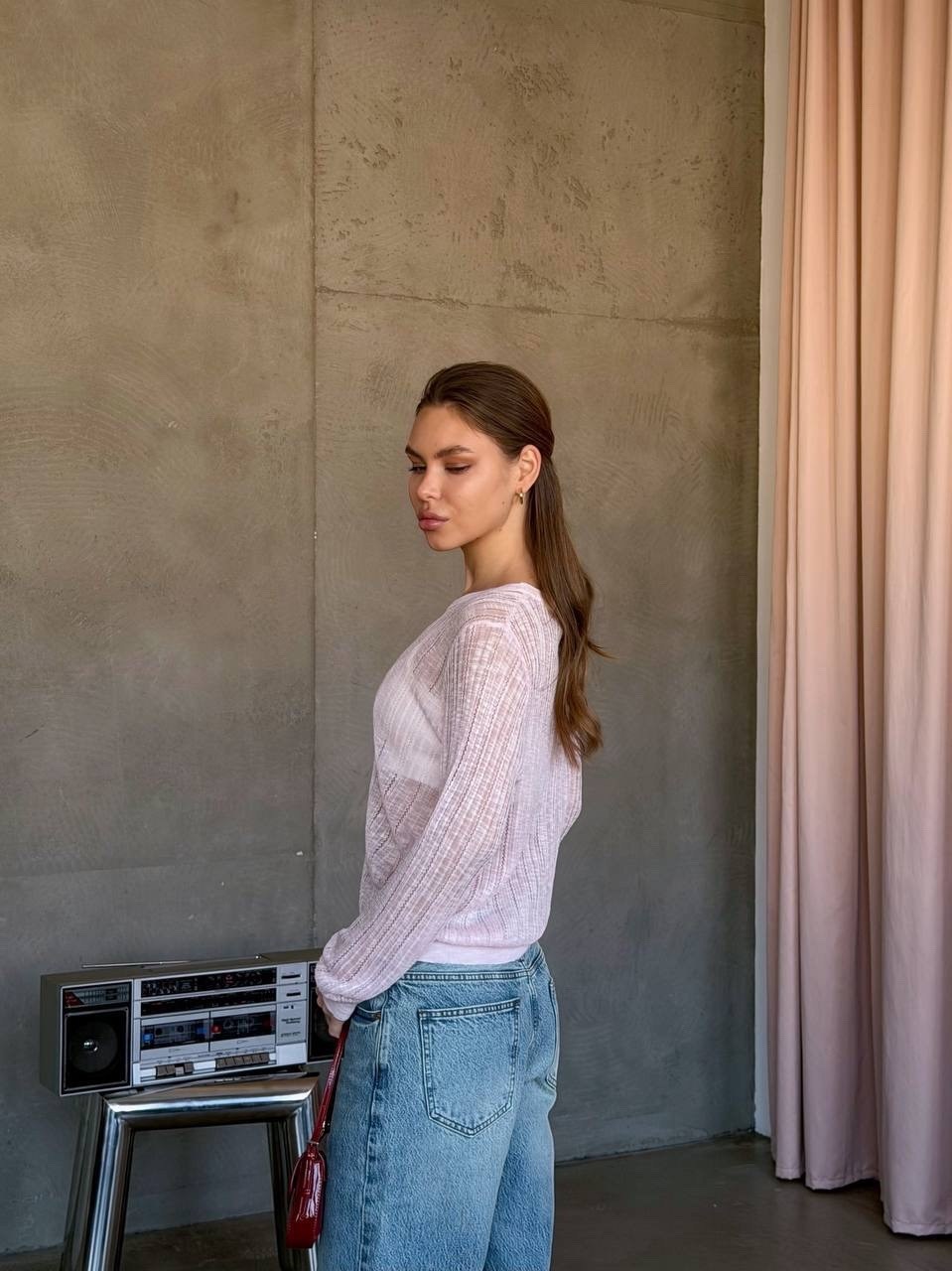 кофта сетка вязаная оверсайз,кофта паутинка,женская кофта,туника стильная,кофта сетка