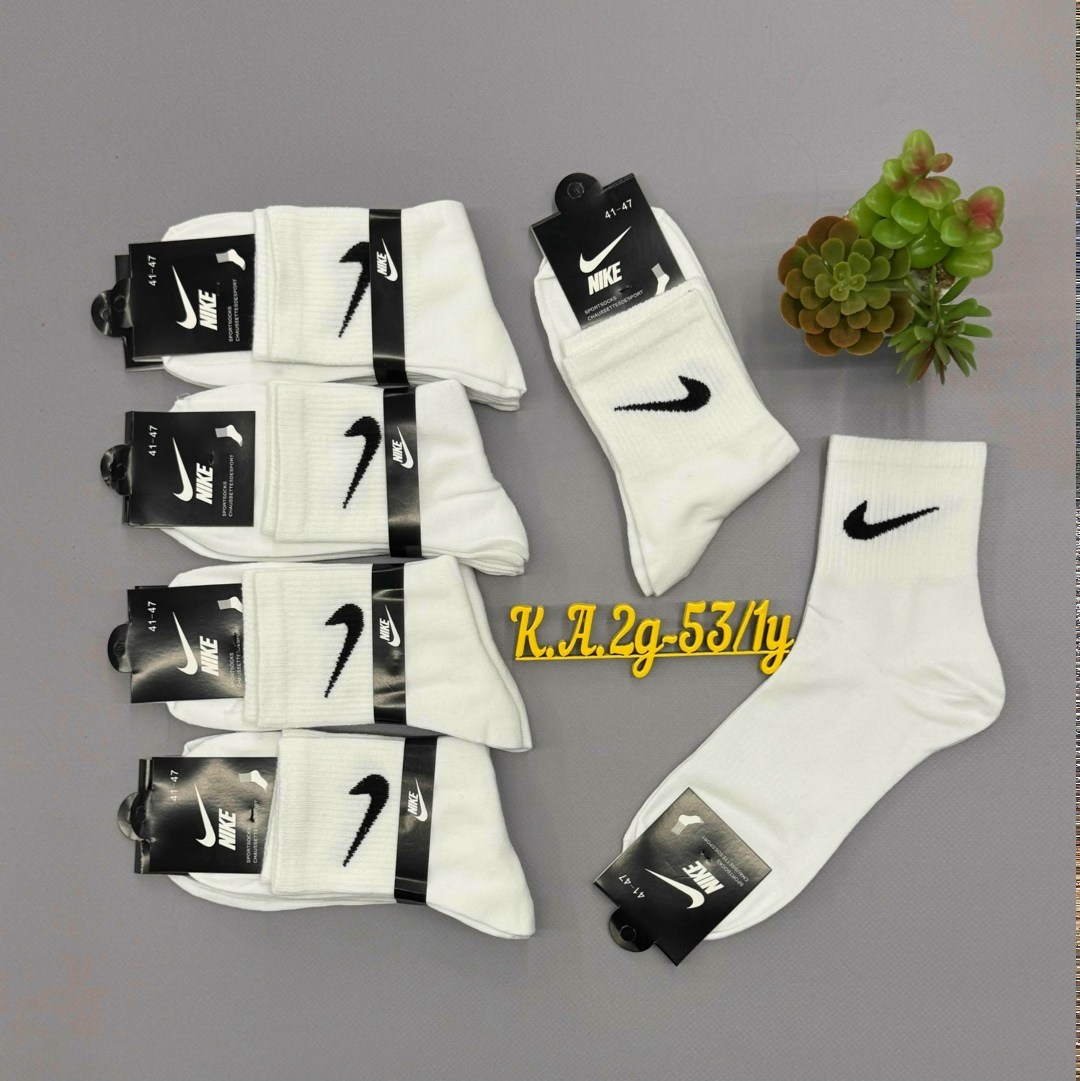 носки мужские 10 пар nike,носки nike,комплект носков мужских nike c-18-3 белых 41-47,носки высокие nike набор мужских носков,носки nike высокие