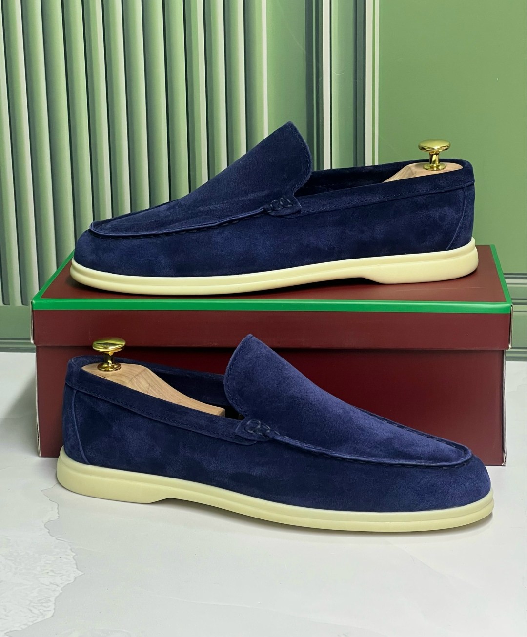 лоферы мужские loro piana,лоферы loro piana summer walk синие,лоферы loro piana,loro piana темно-синие замшевые туфли для женщин,лоферы loro piana summer walk