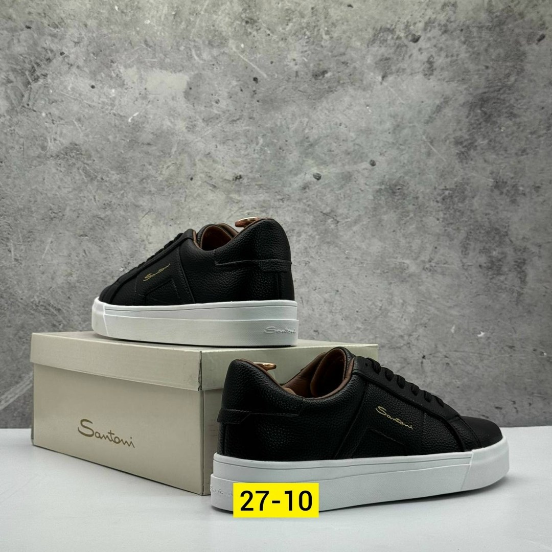 ,мужские кеды santoni,кеды мужские santoni черные,кеды для мужчин кожа,мужские кеды