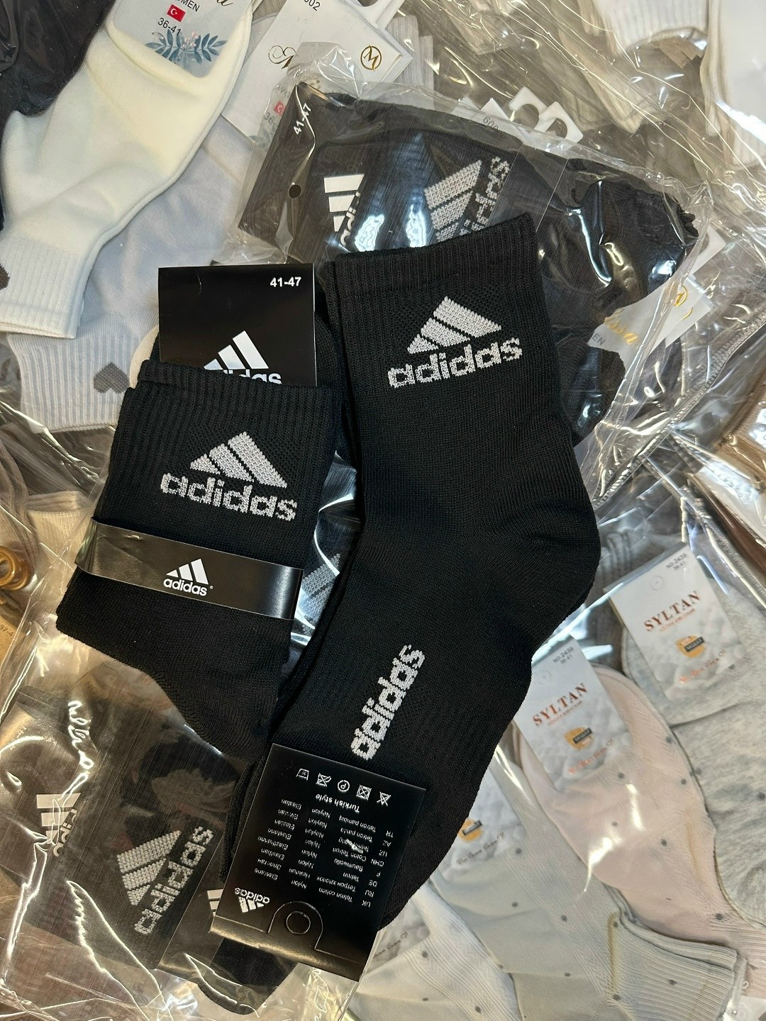 носки мужские adidas,носки адидас в коробке 6 шт,носки адидас мужские 6 пар в коробке,носки мужские,комплект носки мужские