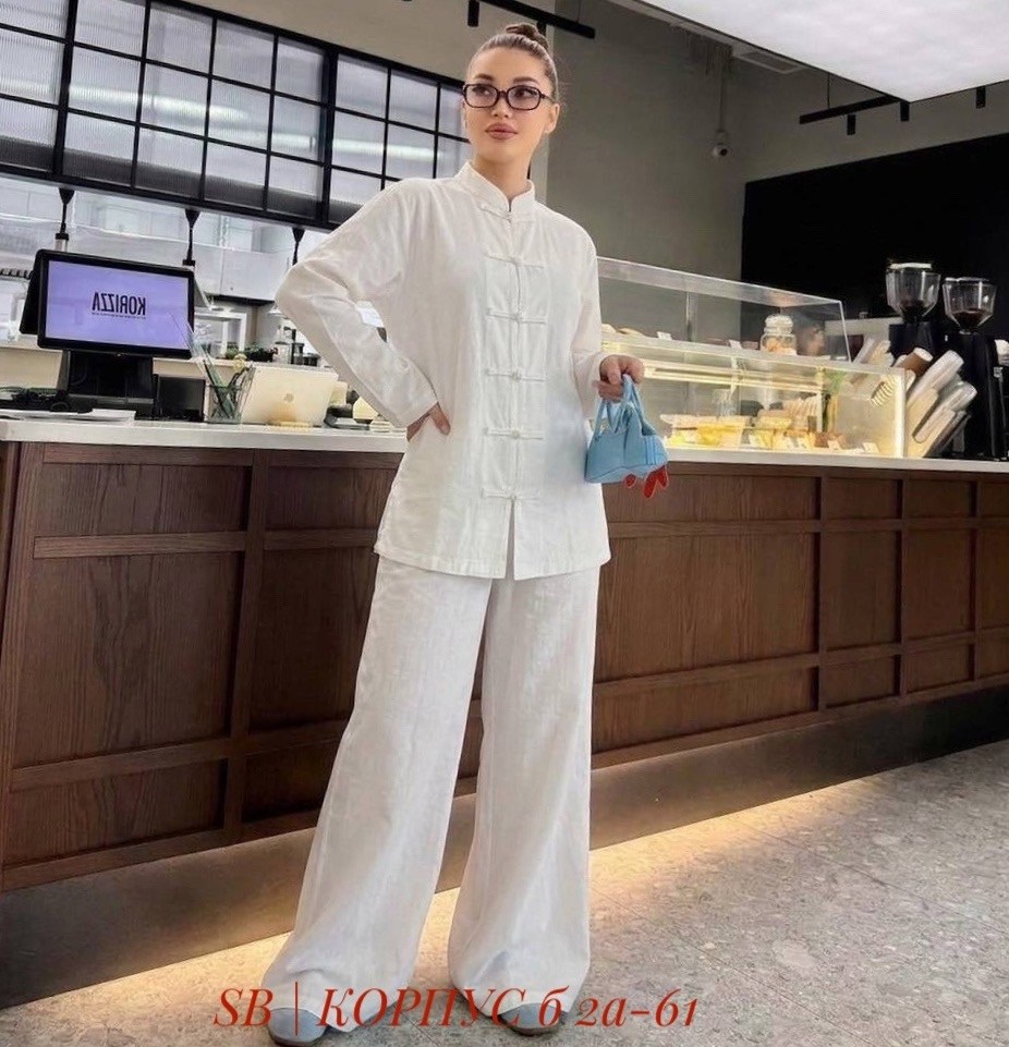 костюм классический,костюм в китайском стиле,летние костюмы,женский брючный костюм,голубой брючный костюм